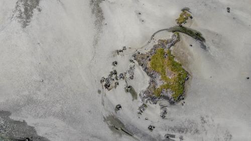 Küstenstruktur aus der Luft